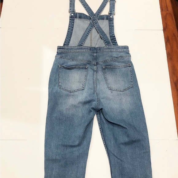 ‼️SOLD‼️Madewell Skinny Overall Raw Hem G1205 Large - Picture 7 of 9